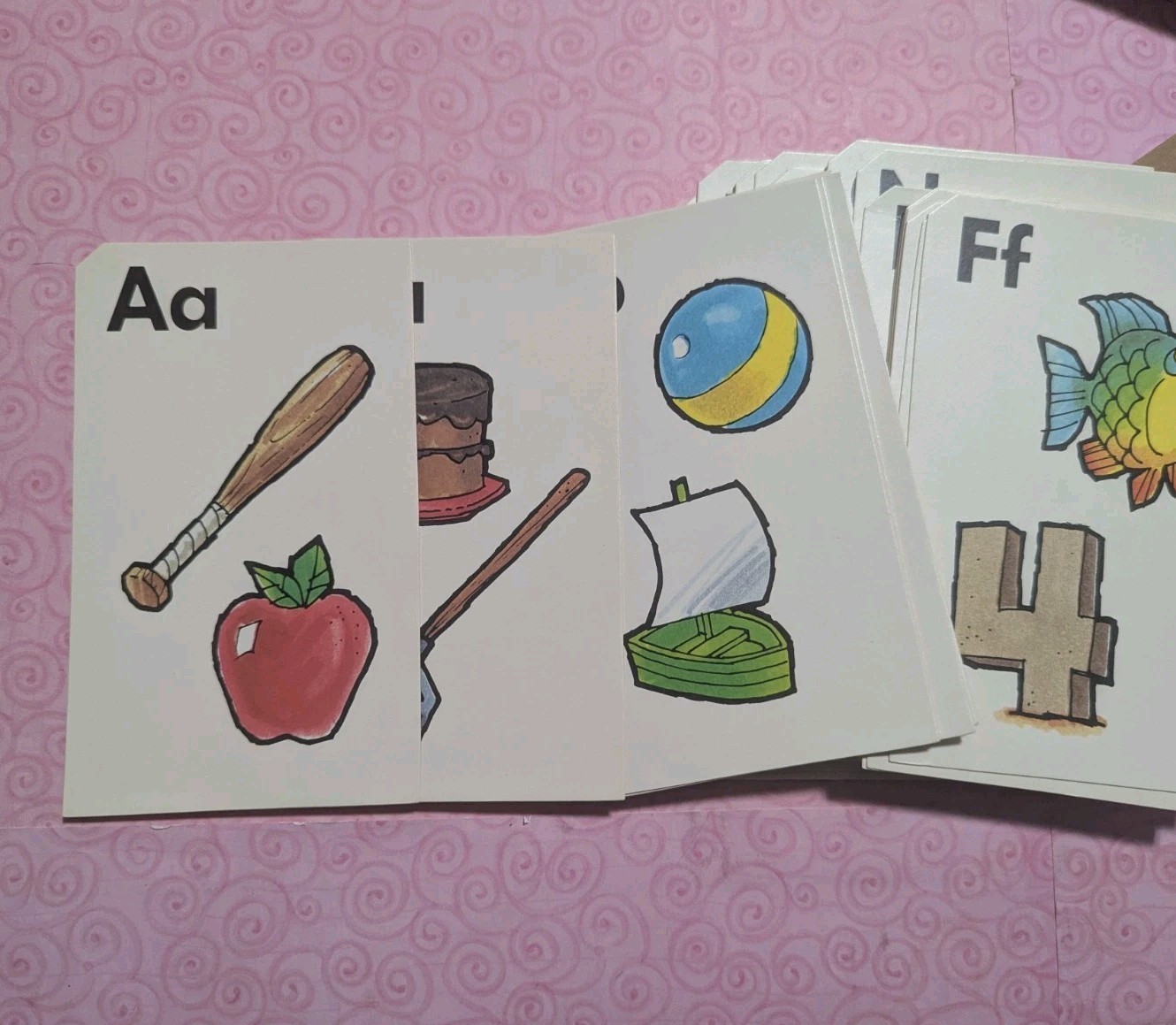 Golden Step Ahead Phonics Flash Cards Alphabet Letters 1984 Vintage