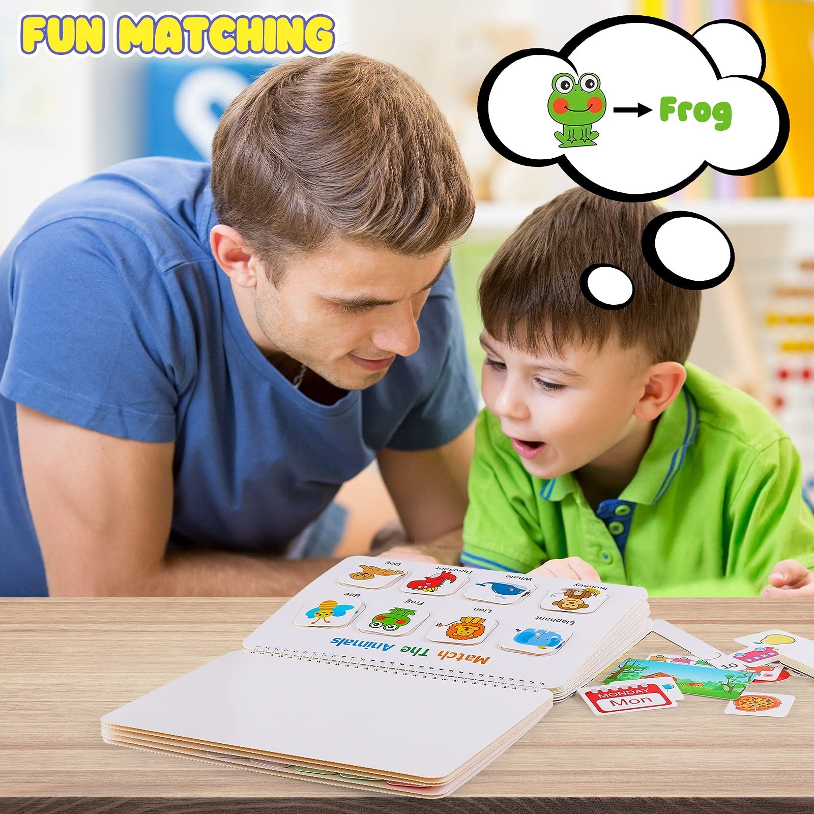 Montessori Learning Activities Busy Book – Toddler Workbook, Autism Materials &
