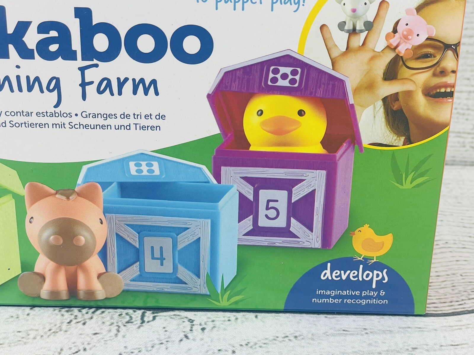 Learning Resources Peekaboo Learning Farm, Counting, Matching & Sorting Toy