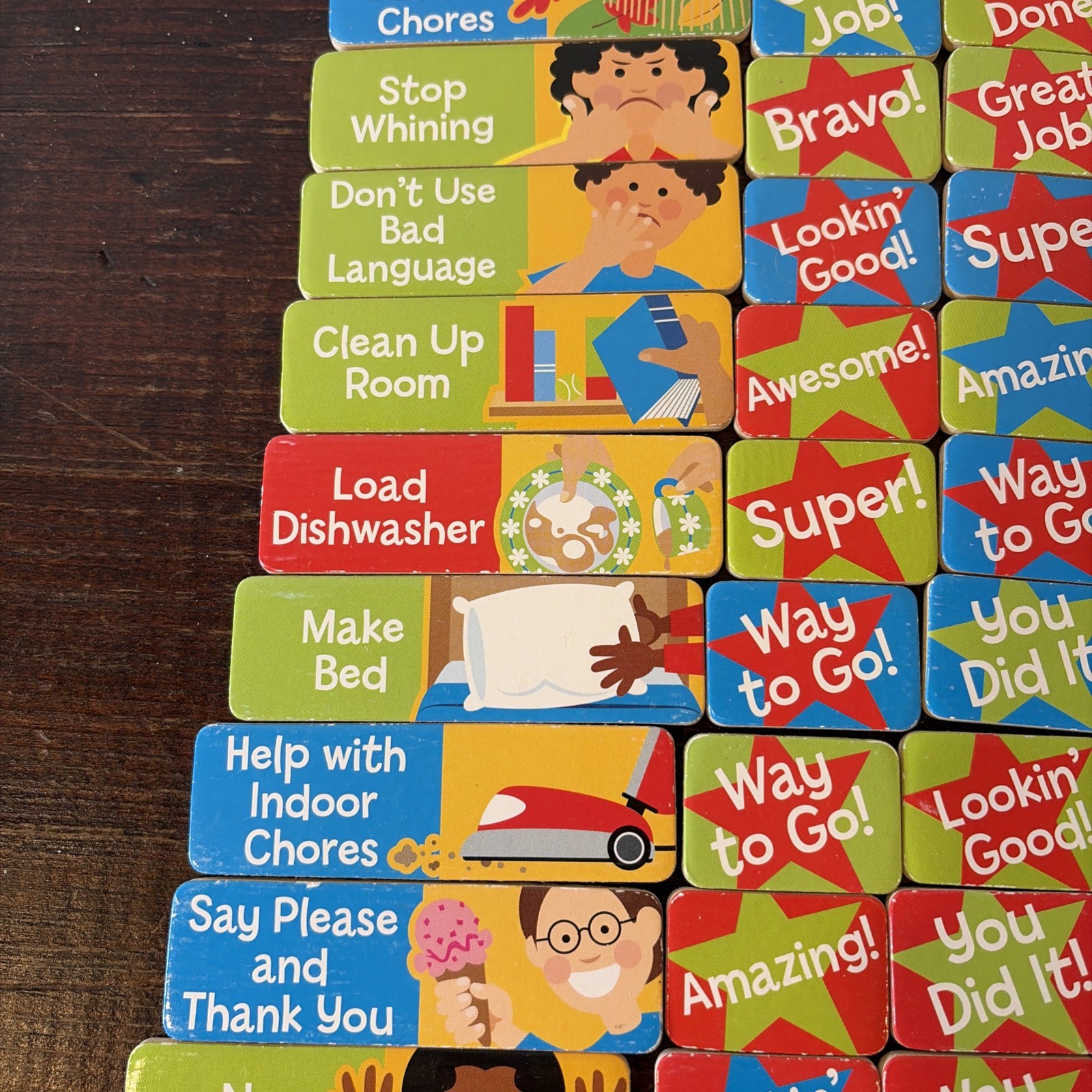 Kids Chore Reward Magnet Set Behavior Chart Praise Tasks Educational Lot