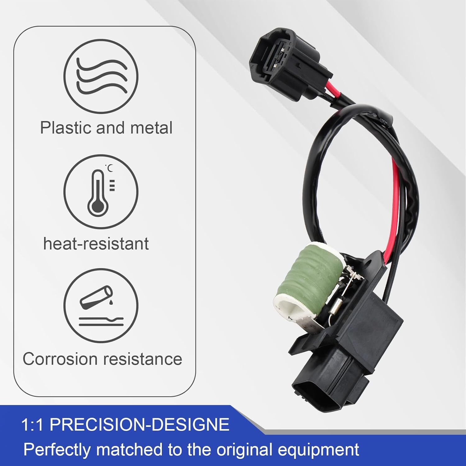 25881844 Engine Cooling Fan Resistor for 2009-2014 Cadillac CTS SRX STS Radiator