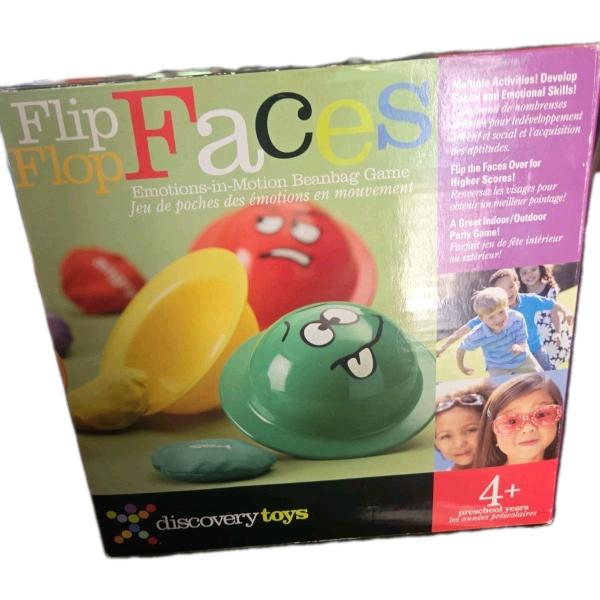 Discovery Toys Flip Flop Faces – Emotions-In-Motion -Kid’s Beanbag Toss Game