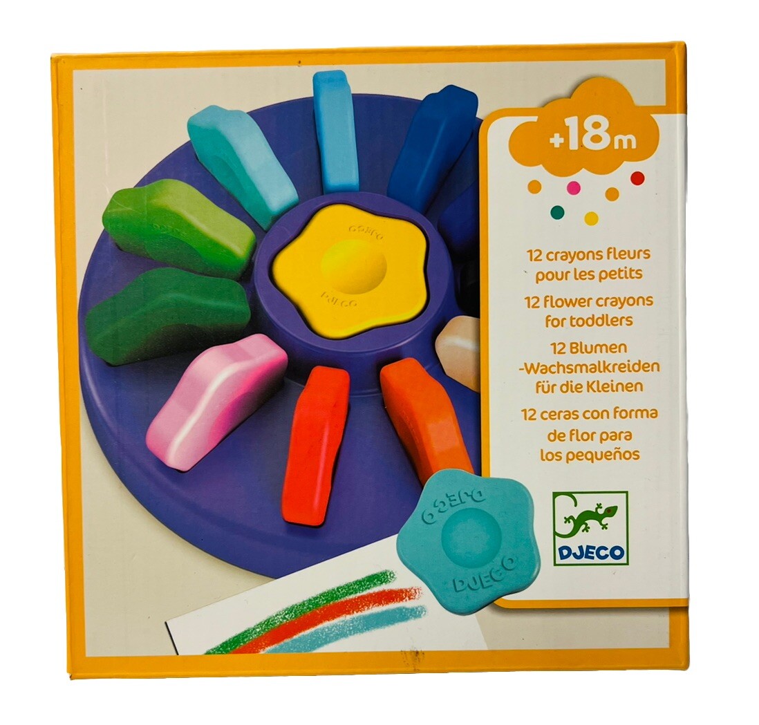 Djeco First Crayons – Kid’s Chunky Easy Grip Colouring