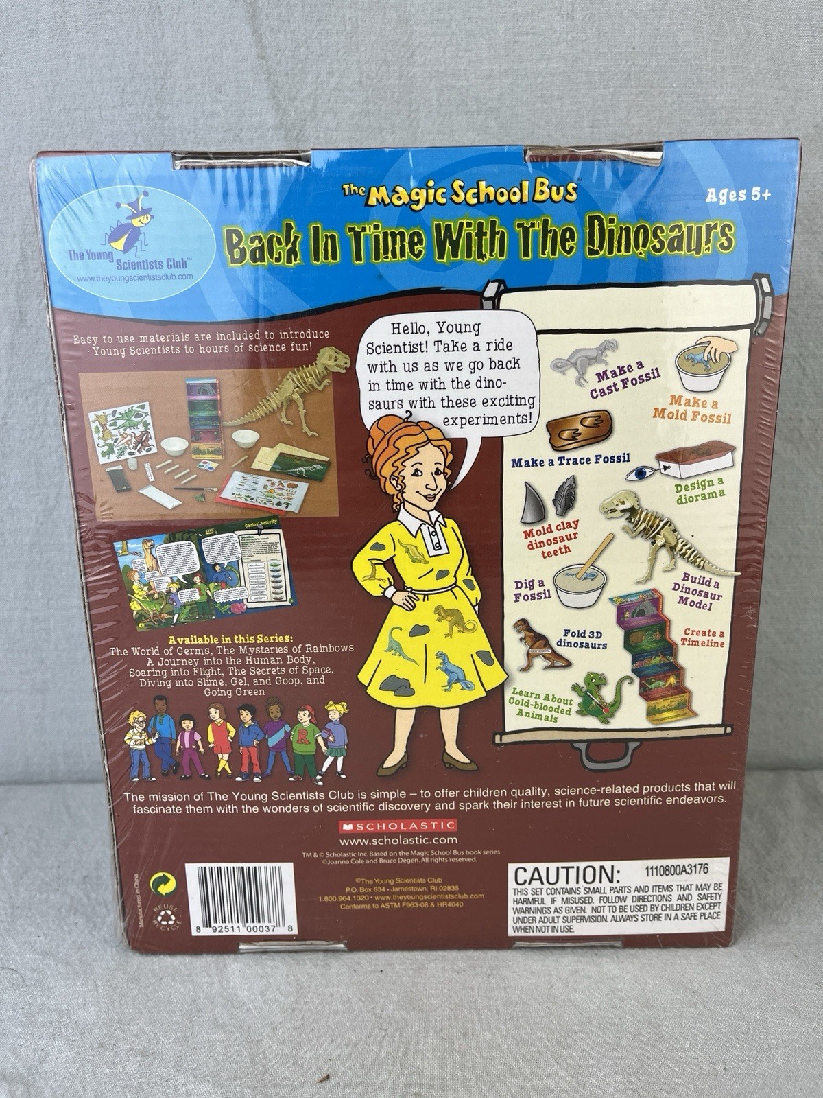 The Magic School Bus Back In Time With The Dinosaurs The Young Scientists Club