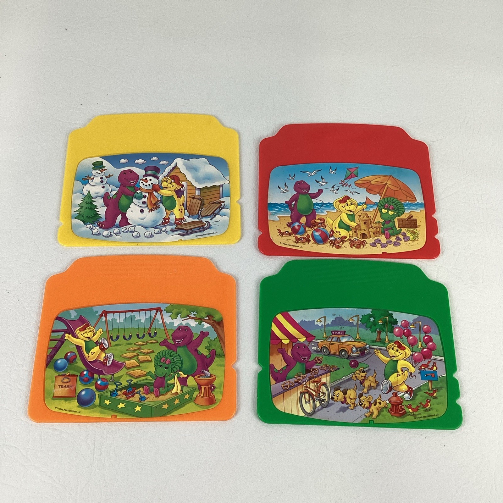 Barney Dinosaur Learning Fun Laptop Replacement Cartridges Vintage 2002 Mattel