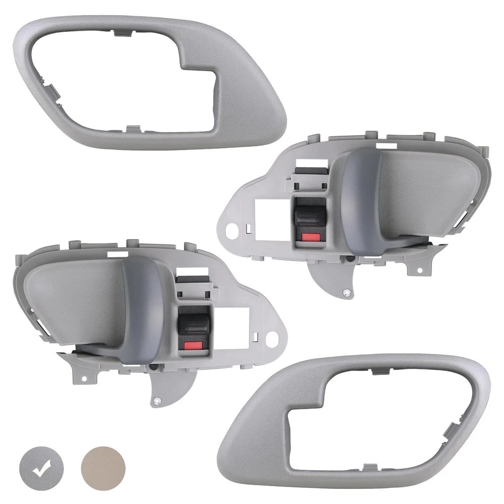 Interior Door Handle w/ Bezel Gray 95-02 Chevy GMC C1500