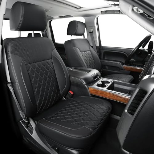 Chevy Silverado/Sierra Seat Covers for 2014-2018 Full Set – B Black
