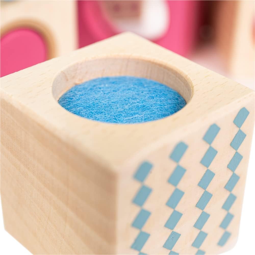 Bigjigs Toys, FSC Certified Sensory Blocks, Wooden Toys, Sensory Toys, Baby Toys