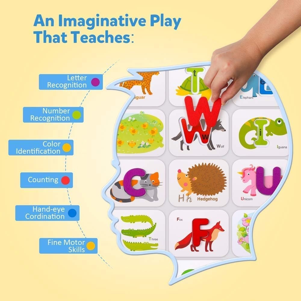 Wooden Letters & Numbers Puzzle