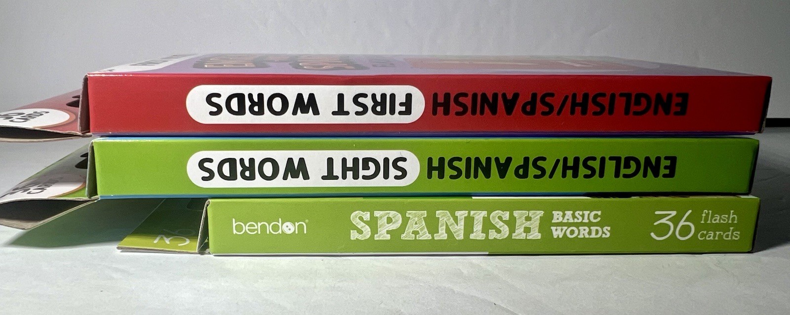 English and Spanish Flash Cards First Words Sight Words Spanish Basic Words