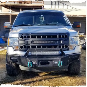 Front Grill Replacement for F150 2009-2014, Matte Black Front Bumper Grille