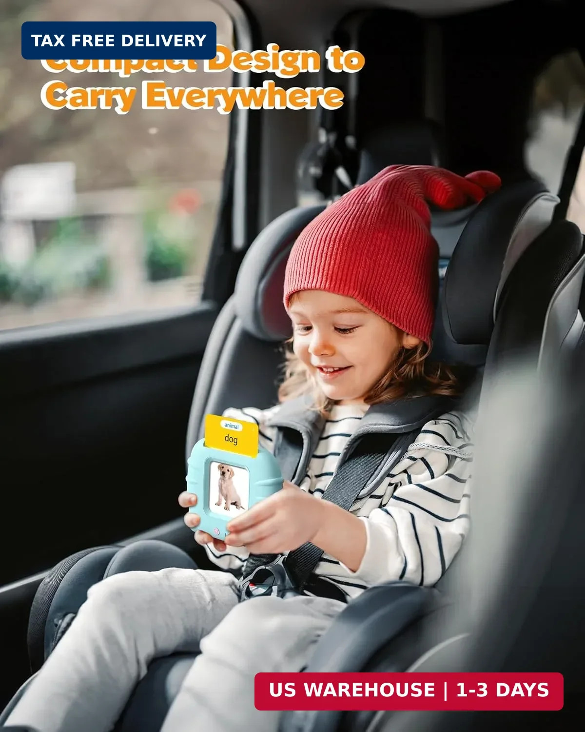 Airbition Talking Flash Cards for Toddlers 1 2 3 4 Year Olds, Montessori Languag