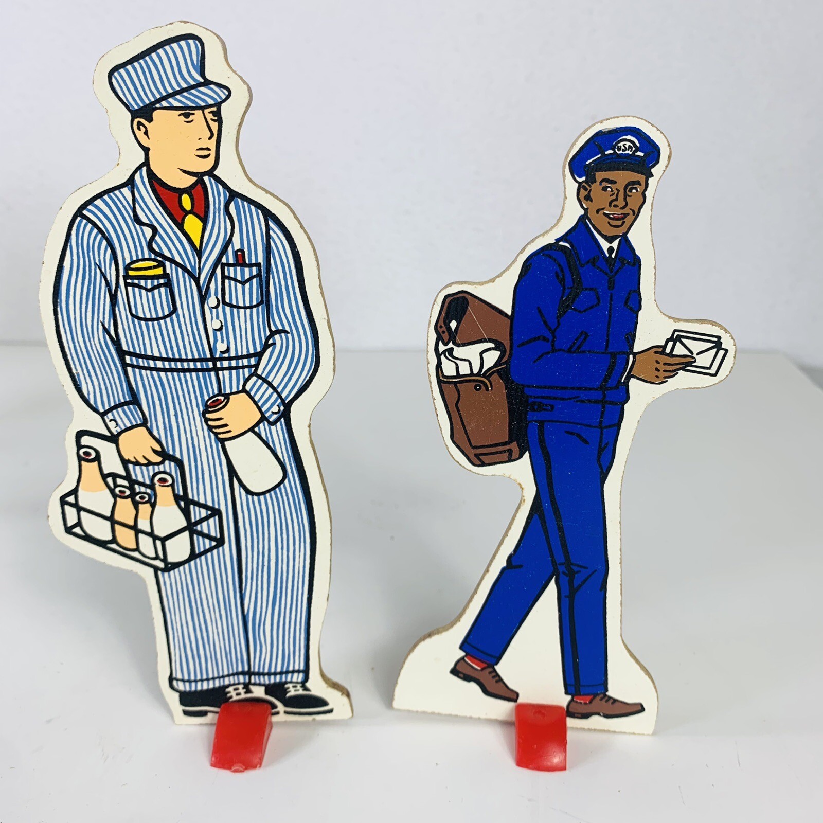 VTG Judy Story Set Of 10 Community Workers Stands Educational Collectibles 60s