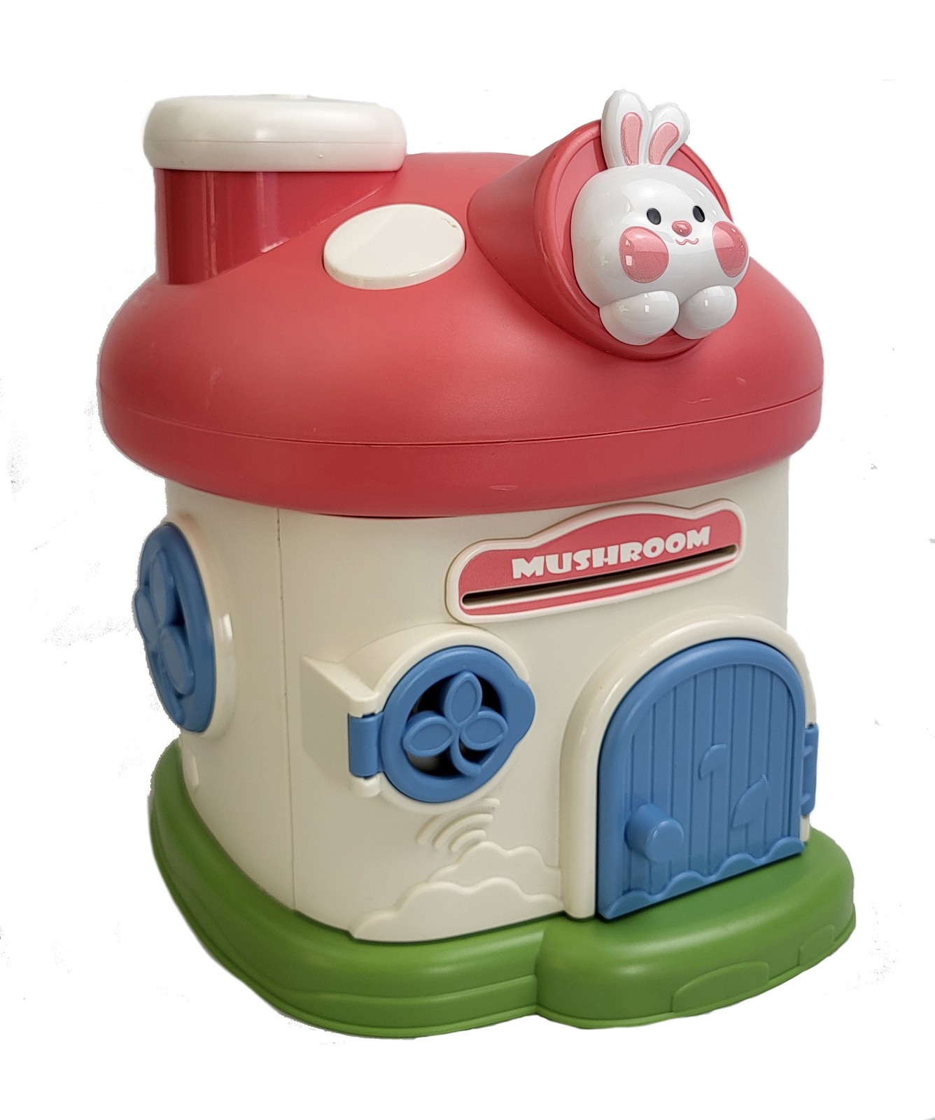 Mushroom House Piggy Bank Kids Secure Lock Money Box 2 Keys BPA Free ASTM