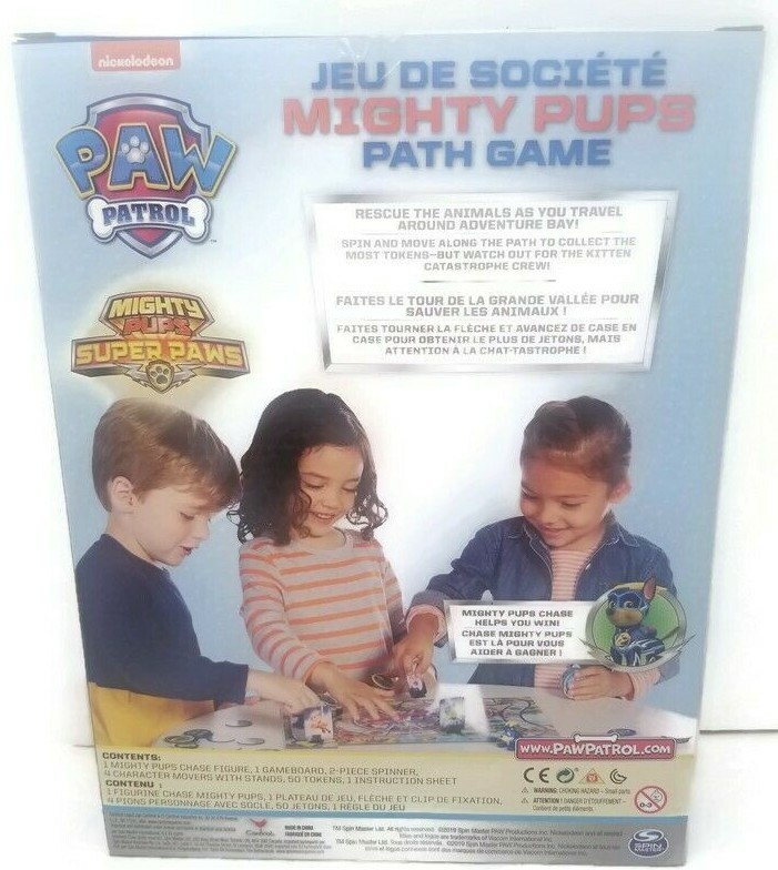 Nickelodeon Paw Patrol Mighty Pups Path Game Super Paws 3+