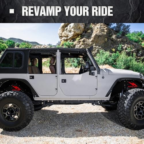 for Wrangler JK Front and Rear Inner Fender Liners Compatible with 2007-2018