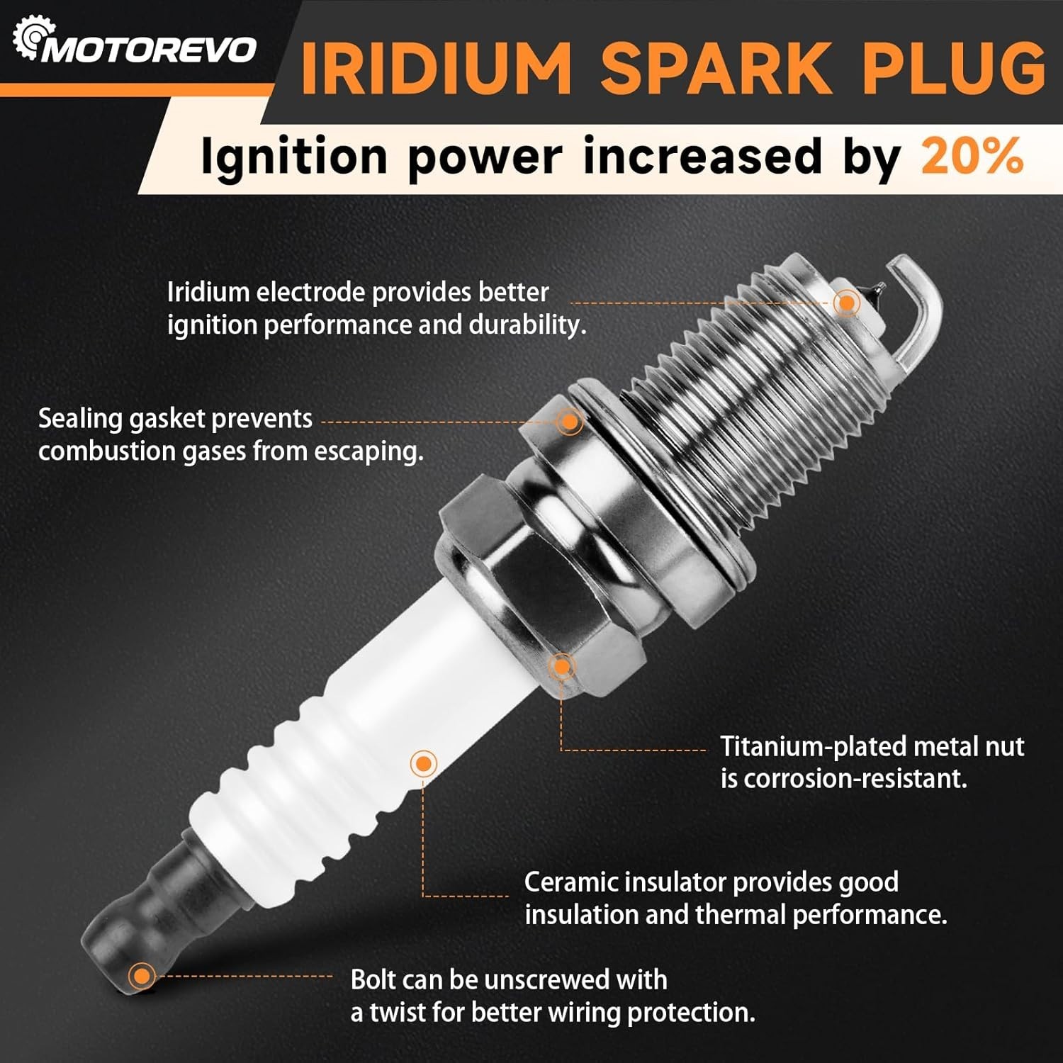 DEEGOOLY 6PCS UF592 Ignition Coil Pack and ILZFR6D11 Iridium Spark Plug