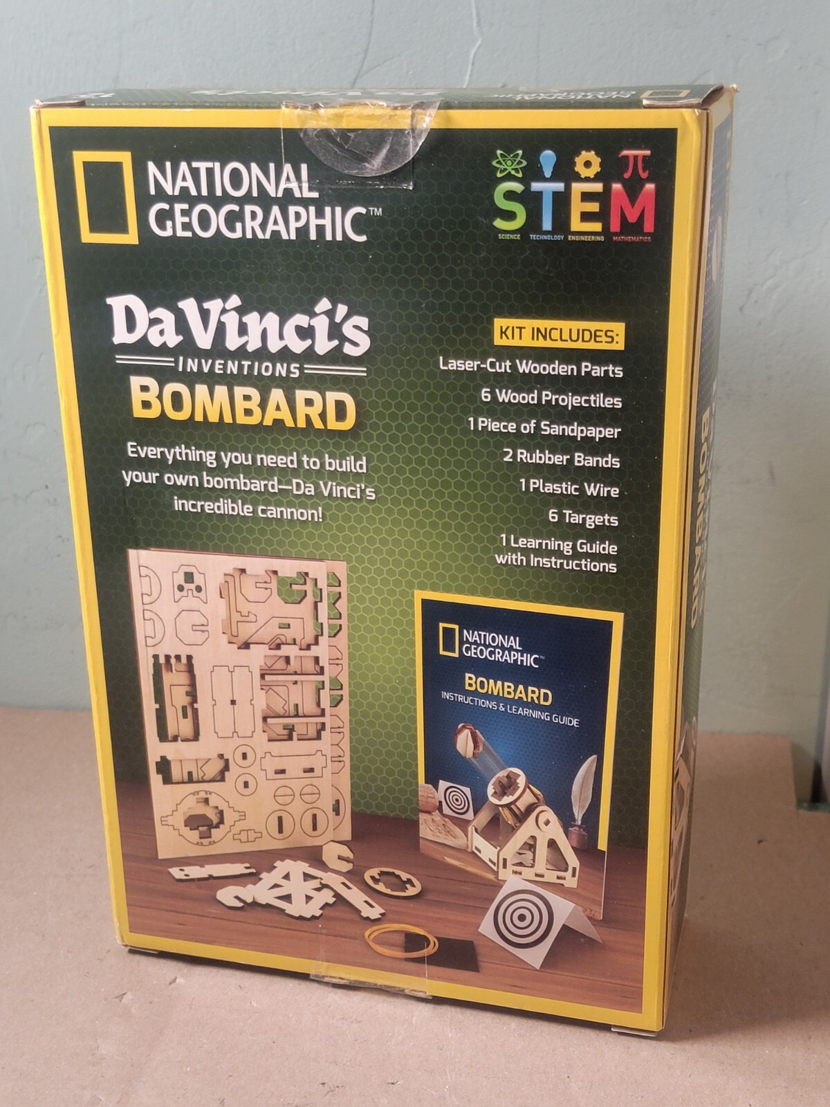 National Geographic Da Vinci’s Bombard Kit Build an Ancient Cannon STEM Complete