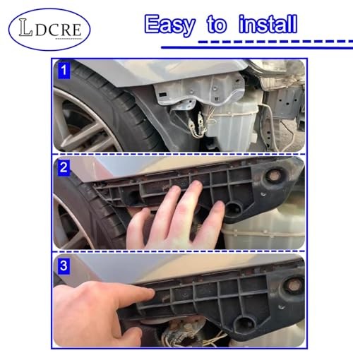 Right & Left Front Bumper Brackets Set Driver and Passenger Side Fit For Scion