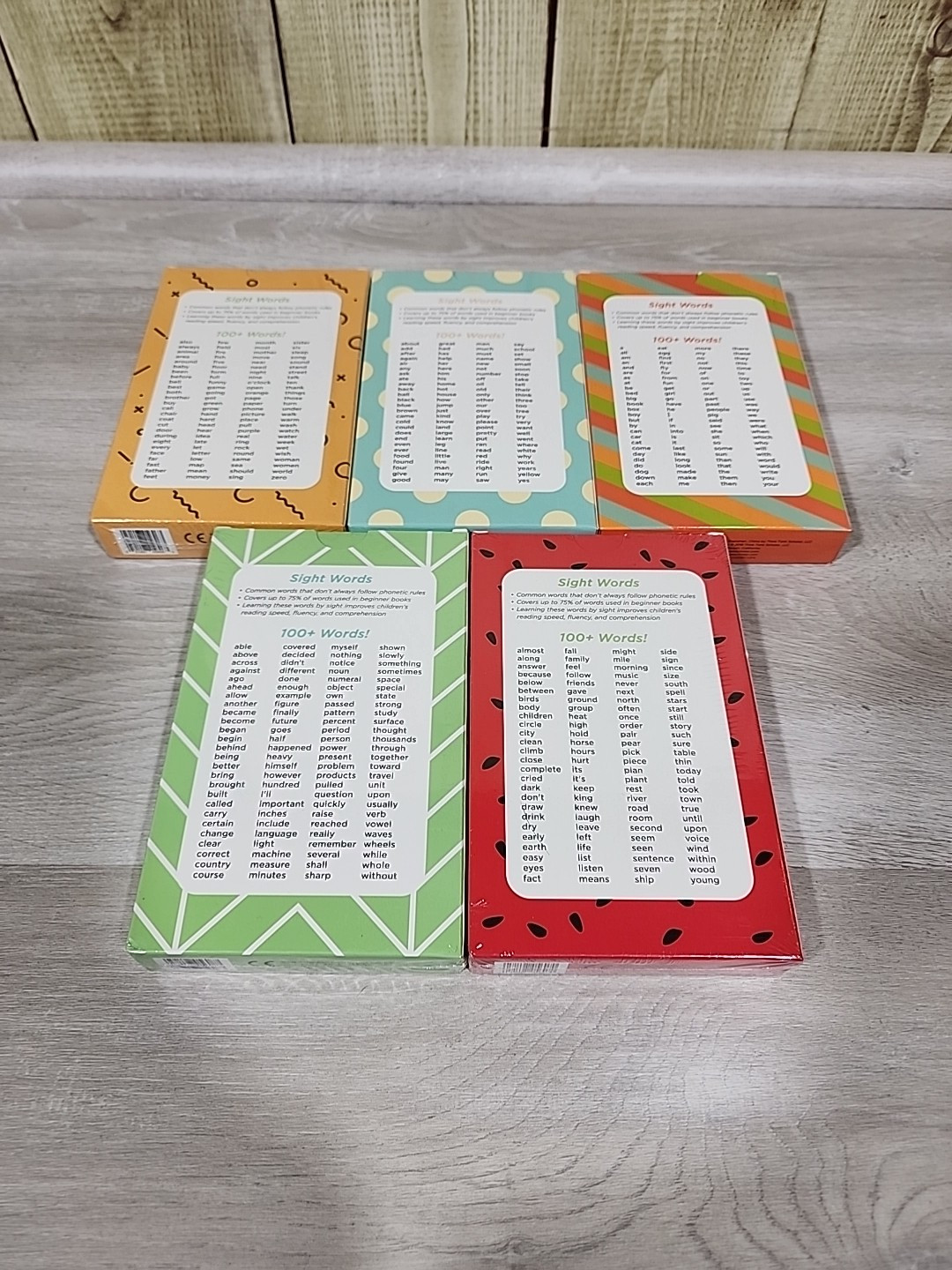 Think Tank Scholar Sight Words Flashcards Box Set (520 Words) PK-3 Like New