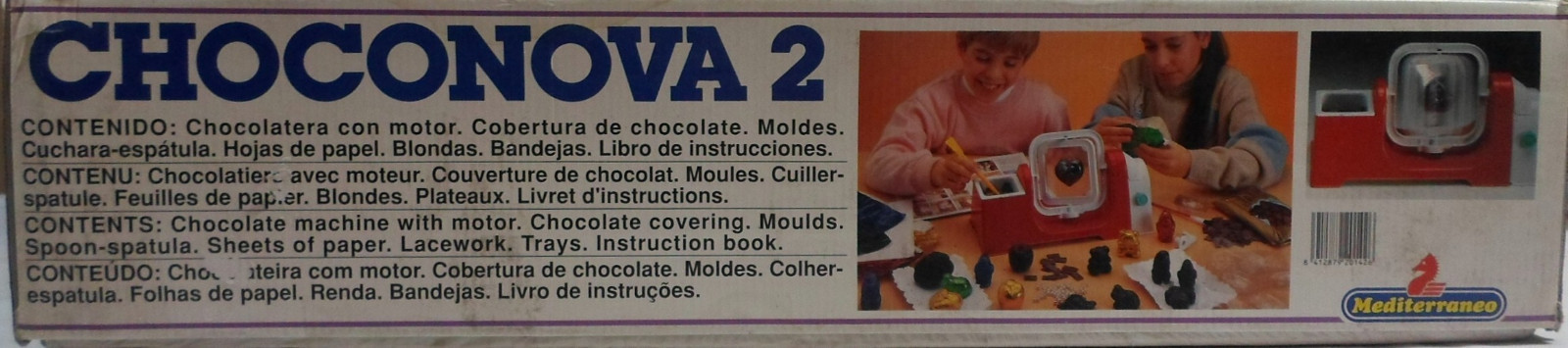 HASBRO 90’s MEDITERRANEO CHOCONOVA 2 CHOCOLATE FACTORY GAME w ELECTRIC MOTOR MIB