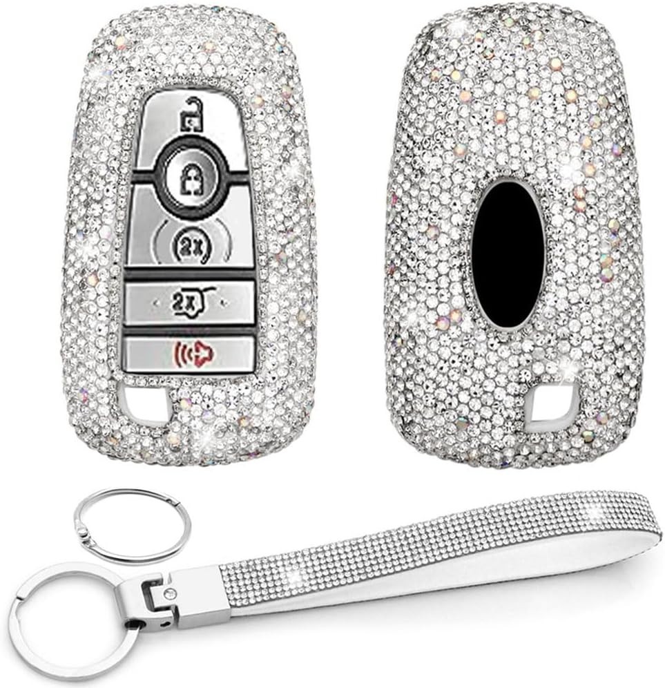 Key Fob Cover Case Keychain Compatible with Ford Explorer Edge Mustang Fusion…