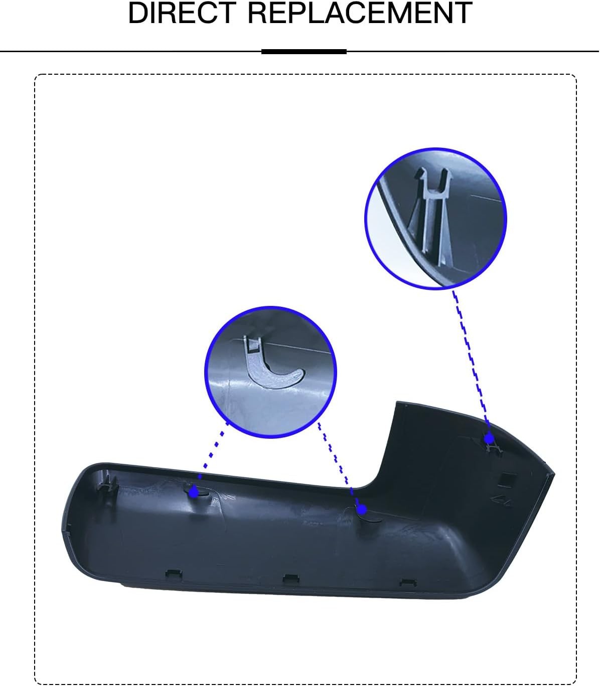 Textured Black Mirror Cap for 2019 2024 Chevy GMC