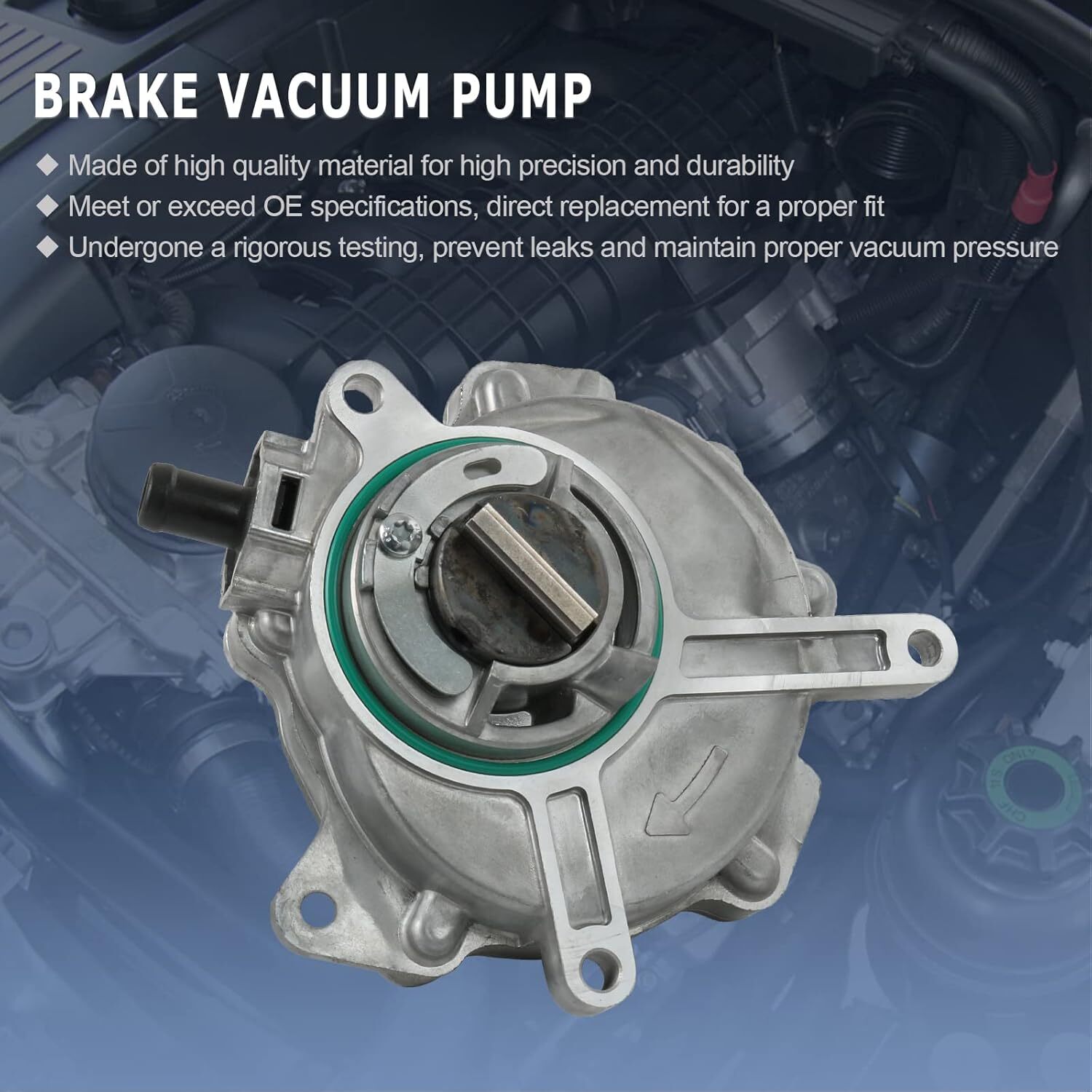 Brake Booster Vacuum Pump Compatible with Audi A3 A4 TT VW Eos GTI Jetta Passat