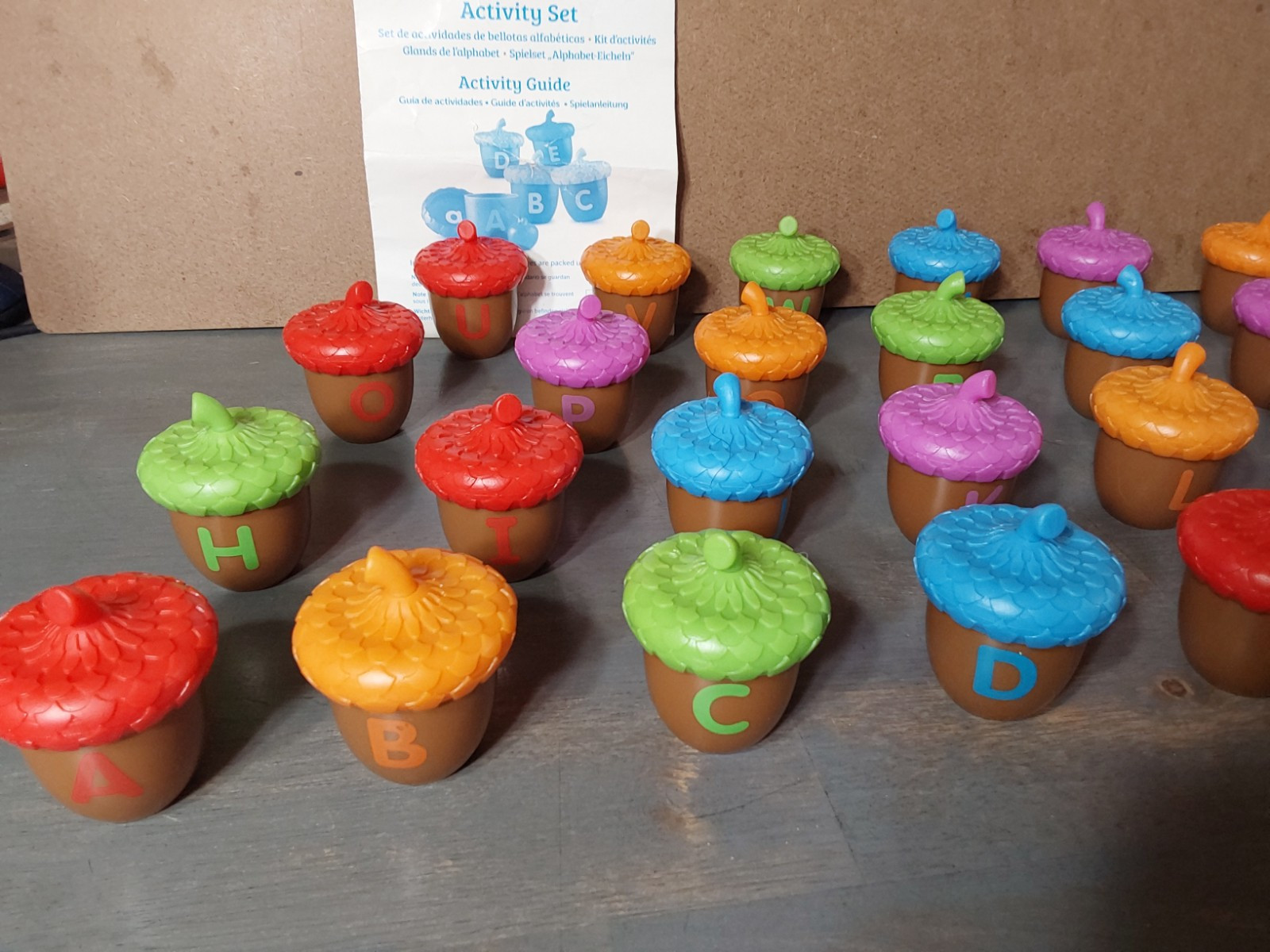 Learning Resources Alphabet Acorns Activity Set Upper Lowercase Toy Matching