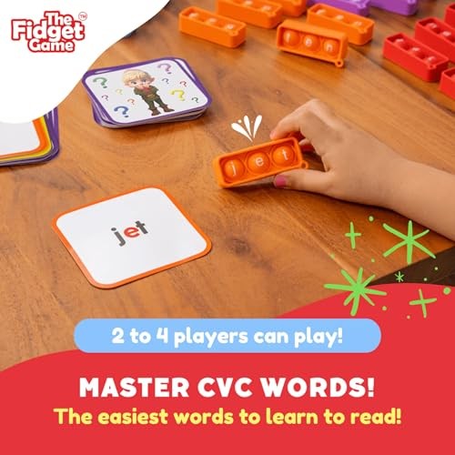 Sneaky Elves, CVC Sight Words Game, Pop Sensory Toy to Learn and Spell,