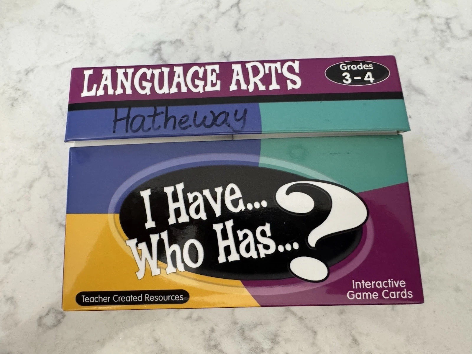 I Have Who Has Language Arts Interactive Game Cards *Partly Sealed* Elementary