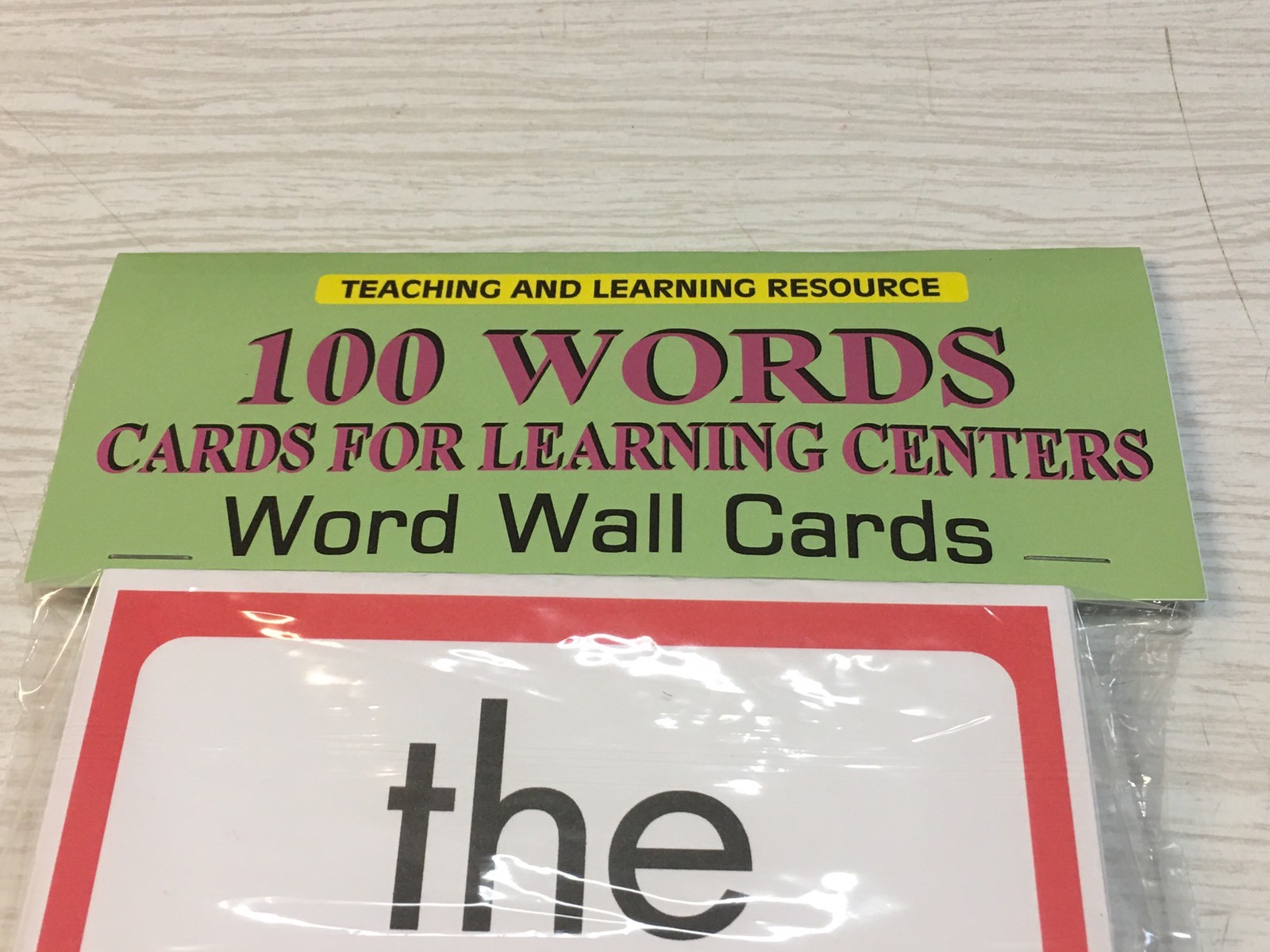 100 WORDS – Cards for Learning Center – 100 Cards- Word Wall Teaching supplies