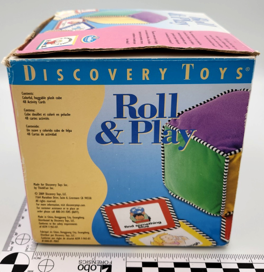 Discovery Toys Roll and Play Activity Cube w/48 Cards 1038 Educational Complete