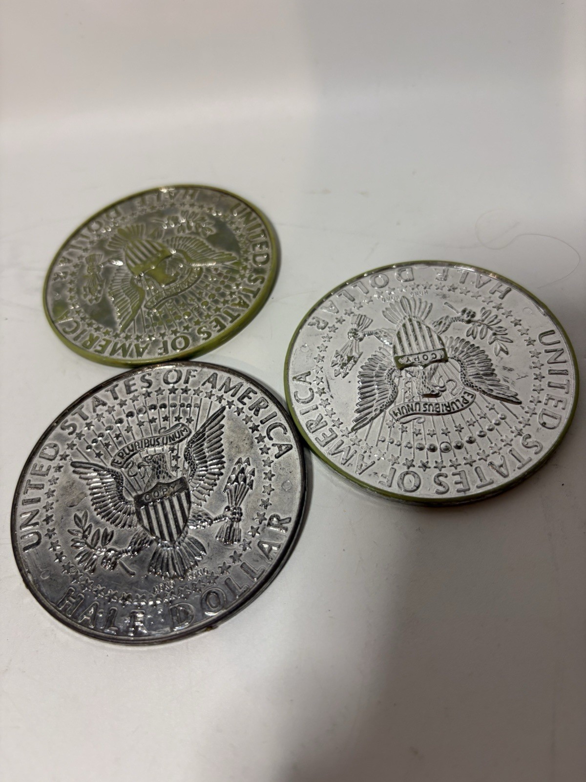 3″ Plastic Play Money Lot Of 19 Hong Kong Kennedy Lincoln Buffalo Roosevelt