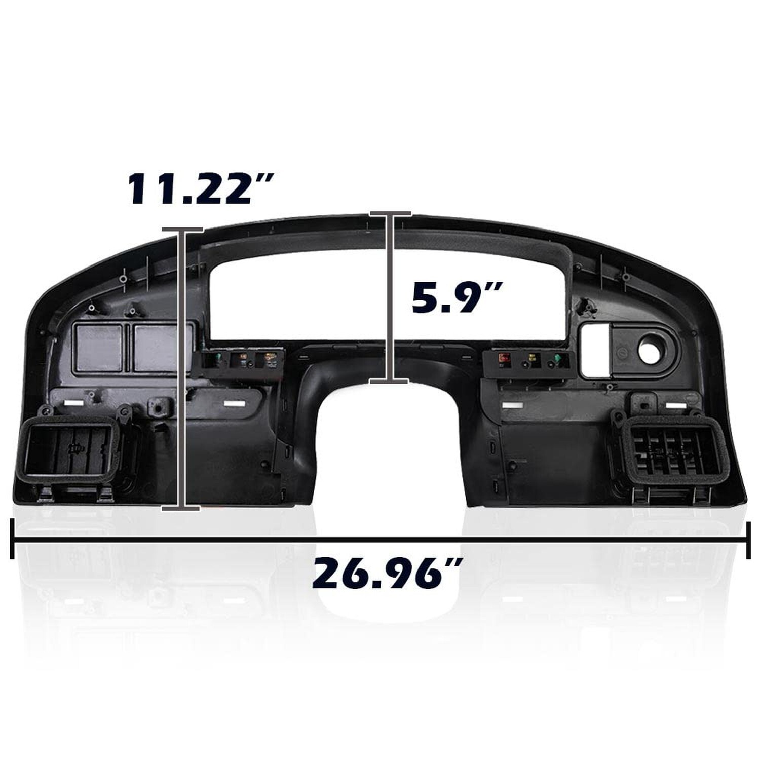PIT66 Dash Panel Bezel Cover,Compatible with 1992-1997 Ford F150 F250 F350 Da…