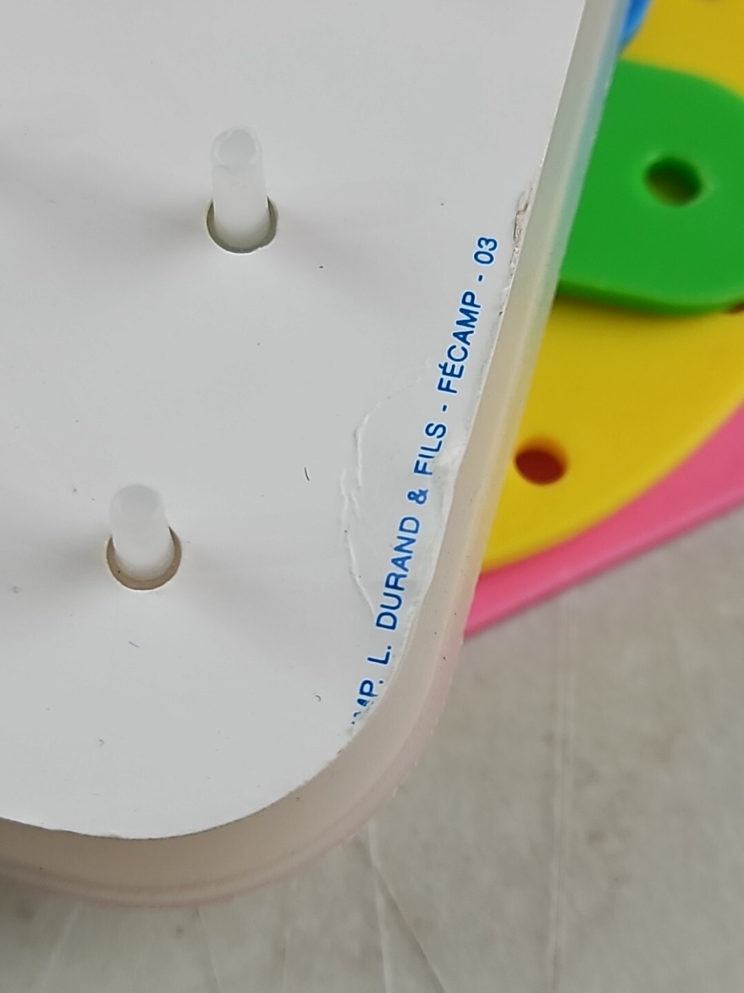 1995 Asco Picasco 4 Educational Game Puzzle Peg Board Toy France Learning Game