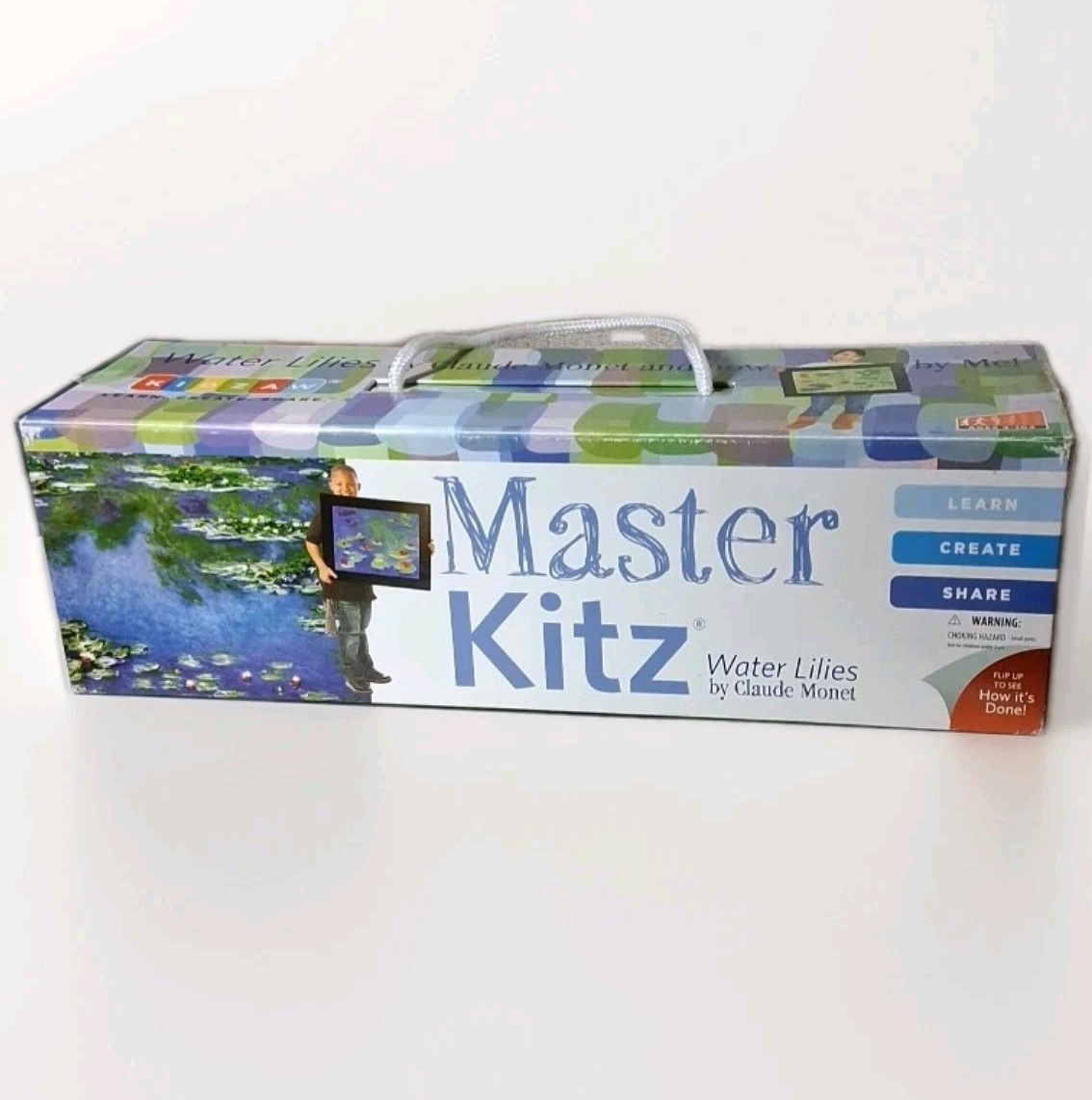 Kidzaw Master Kitz Water Lillies By Claude Monet craft kit retired NEW IN BOX
