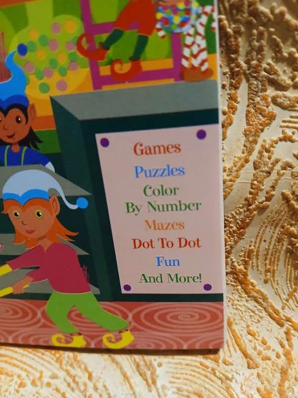 Playmore Unc Christmas Fun Pad Mazes Color Games Dot 2 Dot Make Gift Tags Color