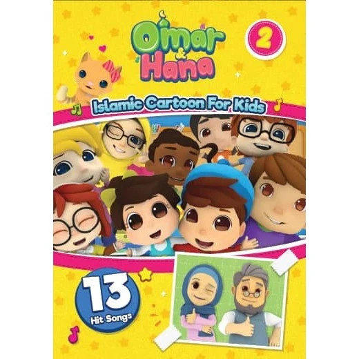 NEW Omar & Hana DVD Islamic Cartoon For Kids Song Children Kids English Video V2