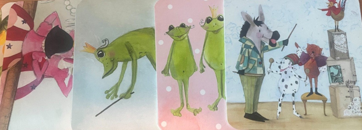 IKEA KVACK Memory Matching Card Game Frog Princess Wolf Fairy Tales