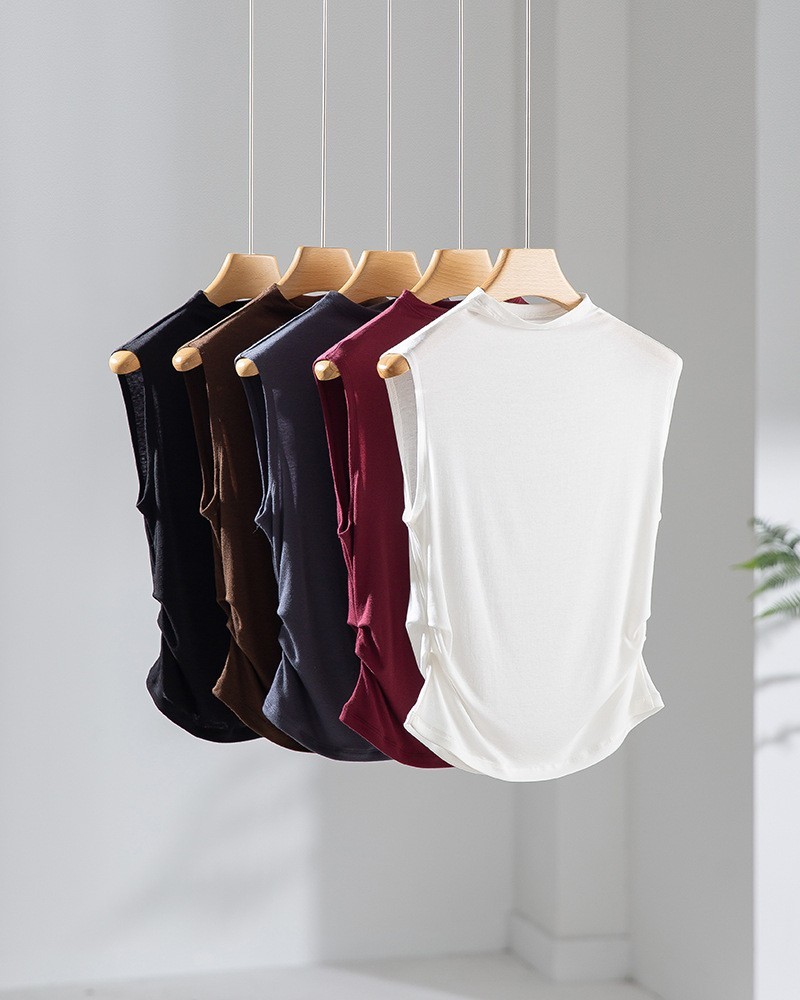 Lanjing Tencel Australia imported wool 5A antibacterial small high neck stand