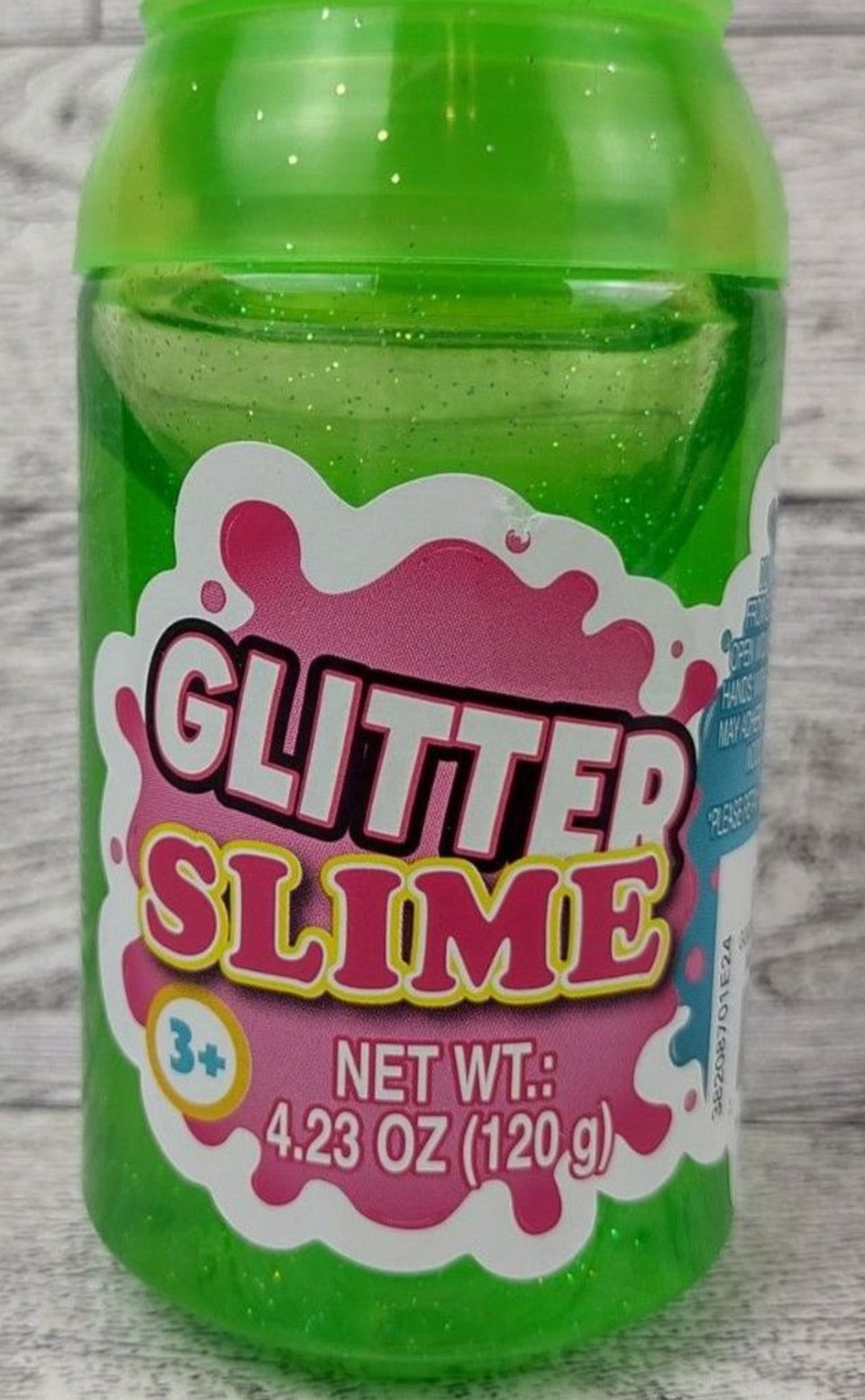 Green Glitter Slimy Slime Soda Pop Glittery Toy 4.23oz 120g Sealed ages 3+ small
