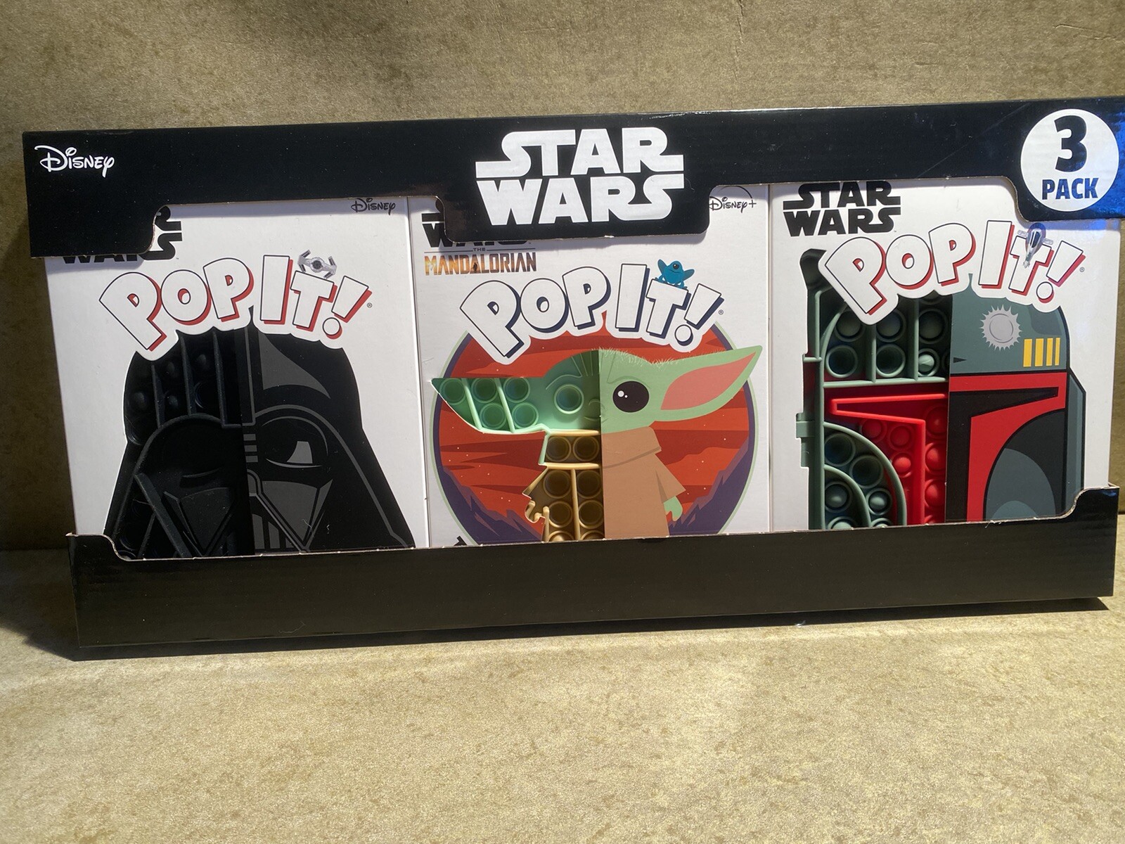Disney Pop It! 3 Pack Your Choice of Mickey or Star Wars Variety 3 Pack