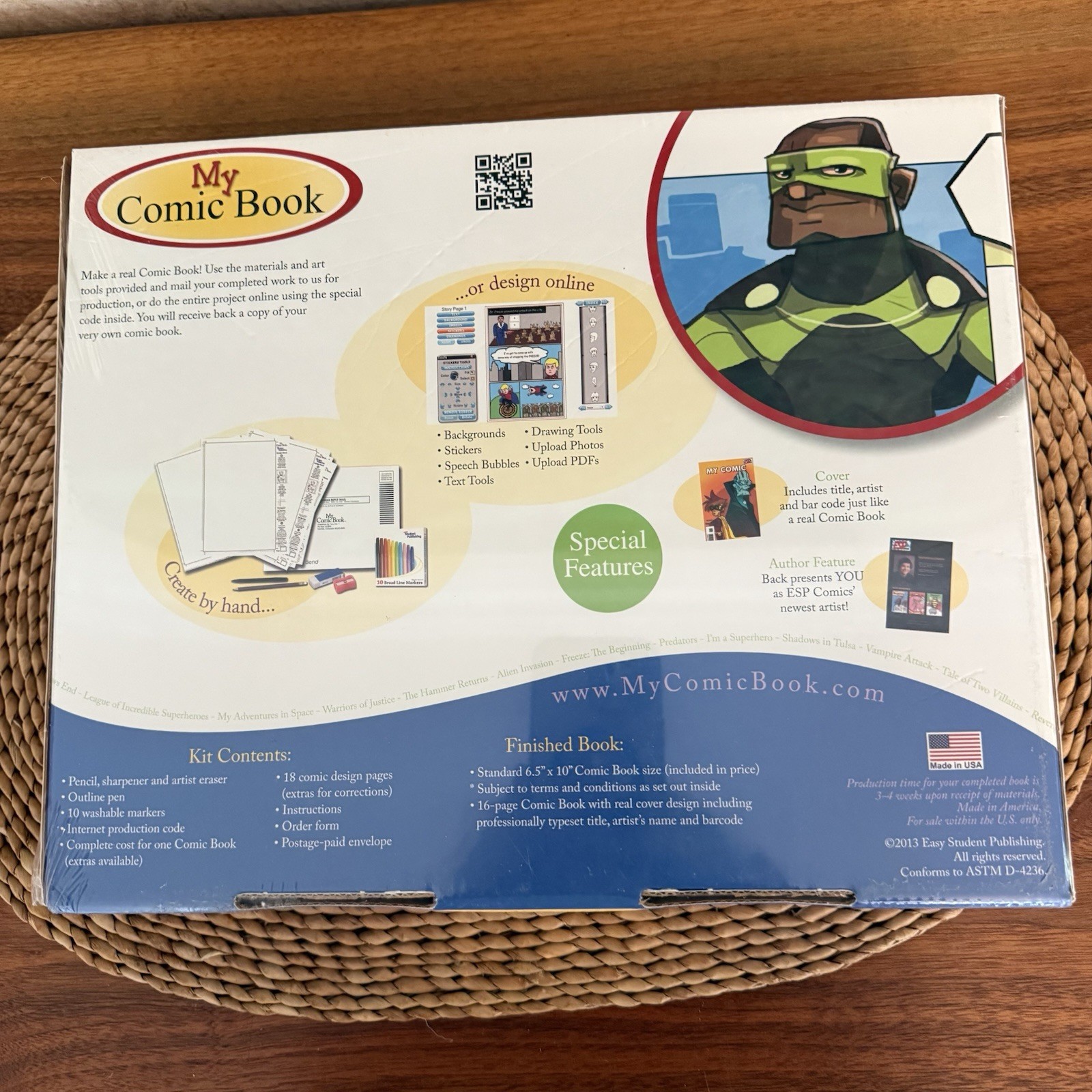 New My Comic Book Kit by Easy Student Publishing-Create & Print Your Own Comic!
