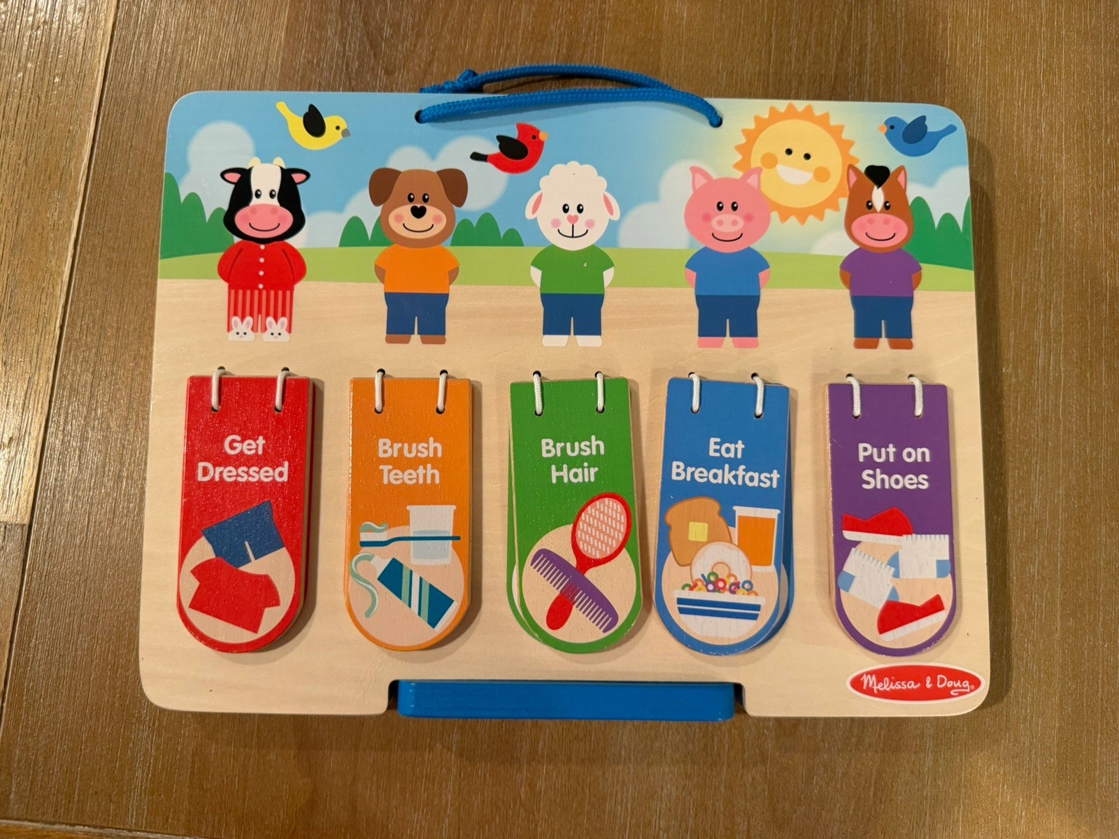 MELISSA & DOUG My Personal Daily Routines Wooden Chart Toy for Kids Ages 2 to 6