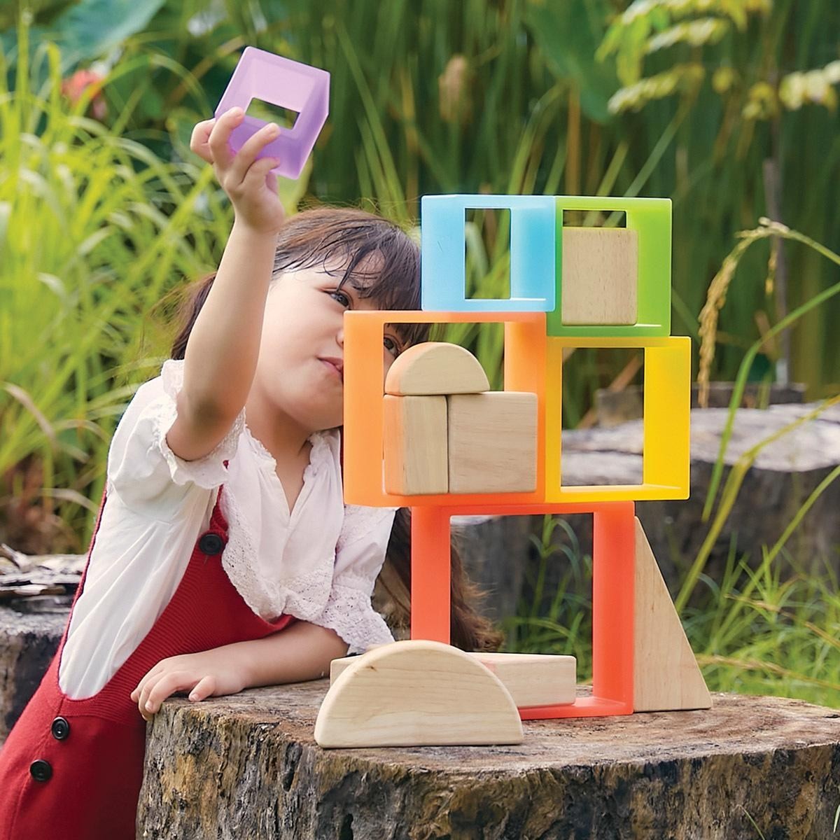 Kaplan Early Learning Discovery Squares – Rainbow – 6 Pieces