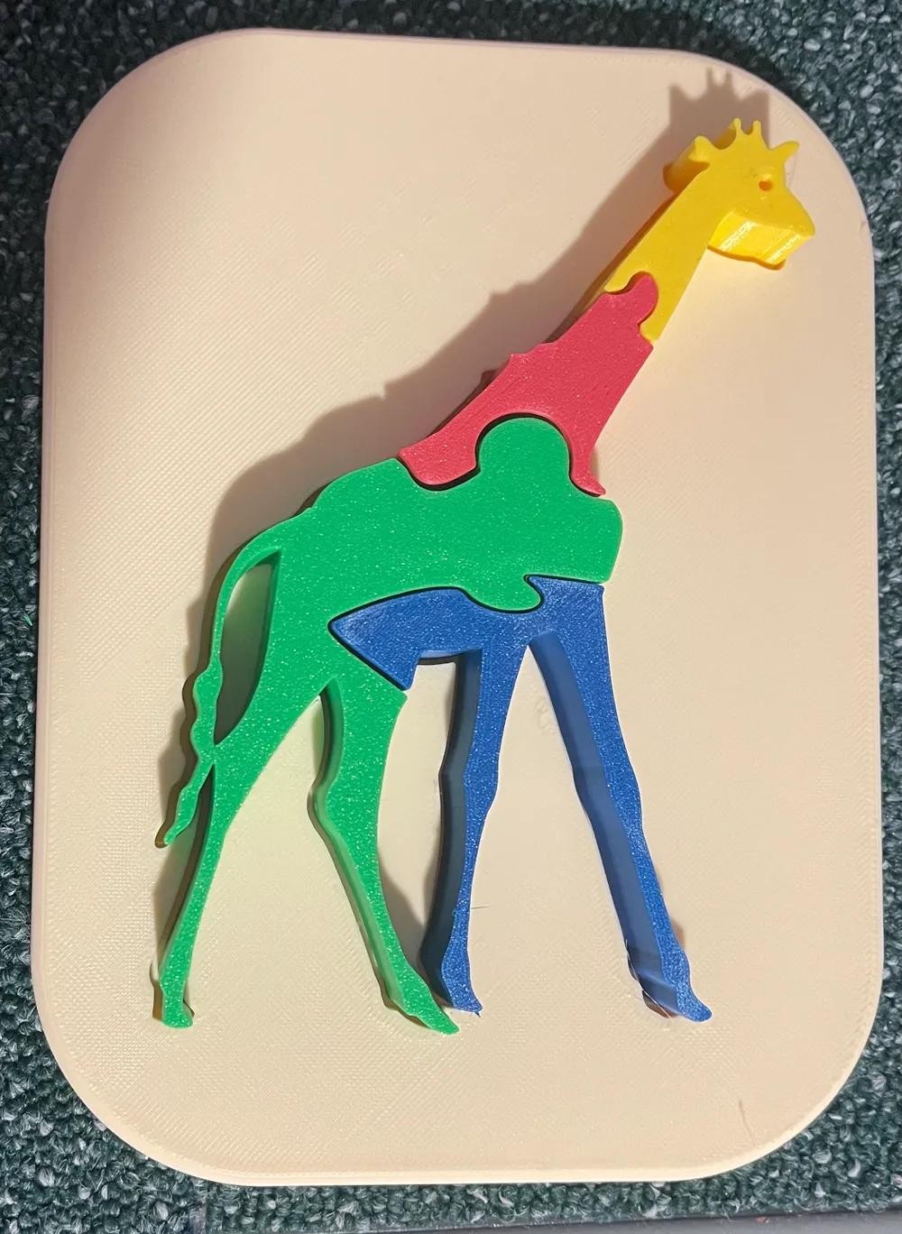 Giraffe Shape Puzzle for Kids – Motor Skills Development and Shape Orientation