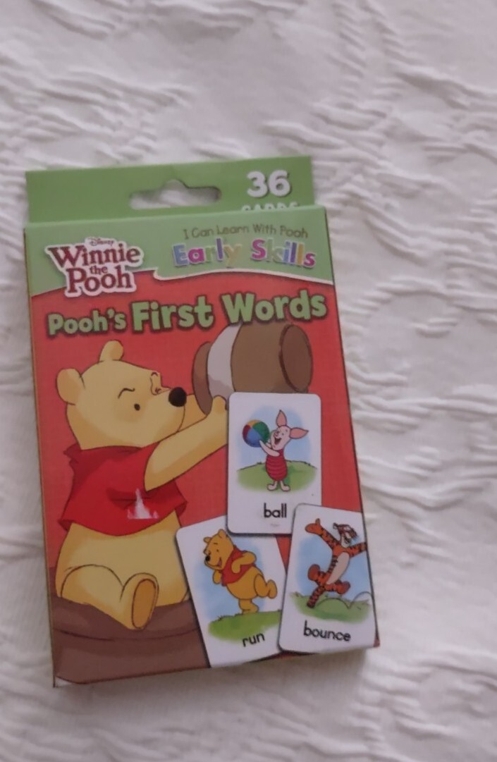 Disney,Winnie The Pooh,Early Skills, Pooh’s first World, Flash Cards, good…