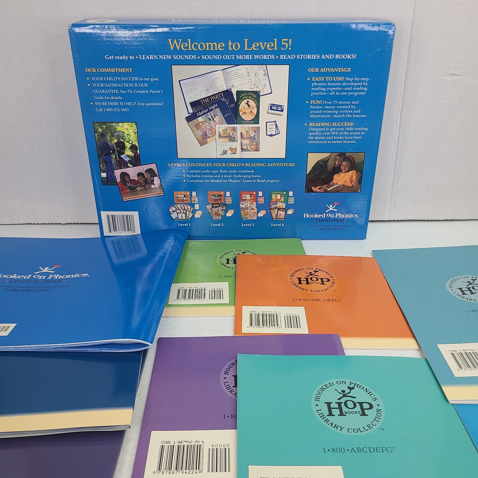 Vintage Hooked On Phonics Level 5 Learning Kit Home Schooling Kit