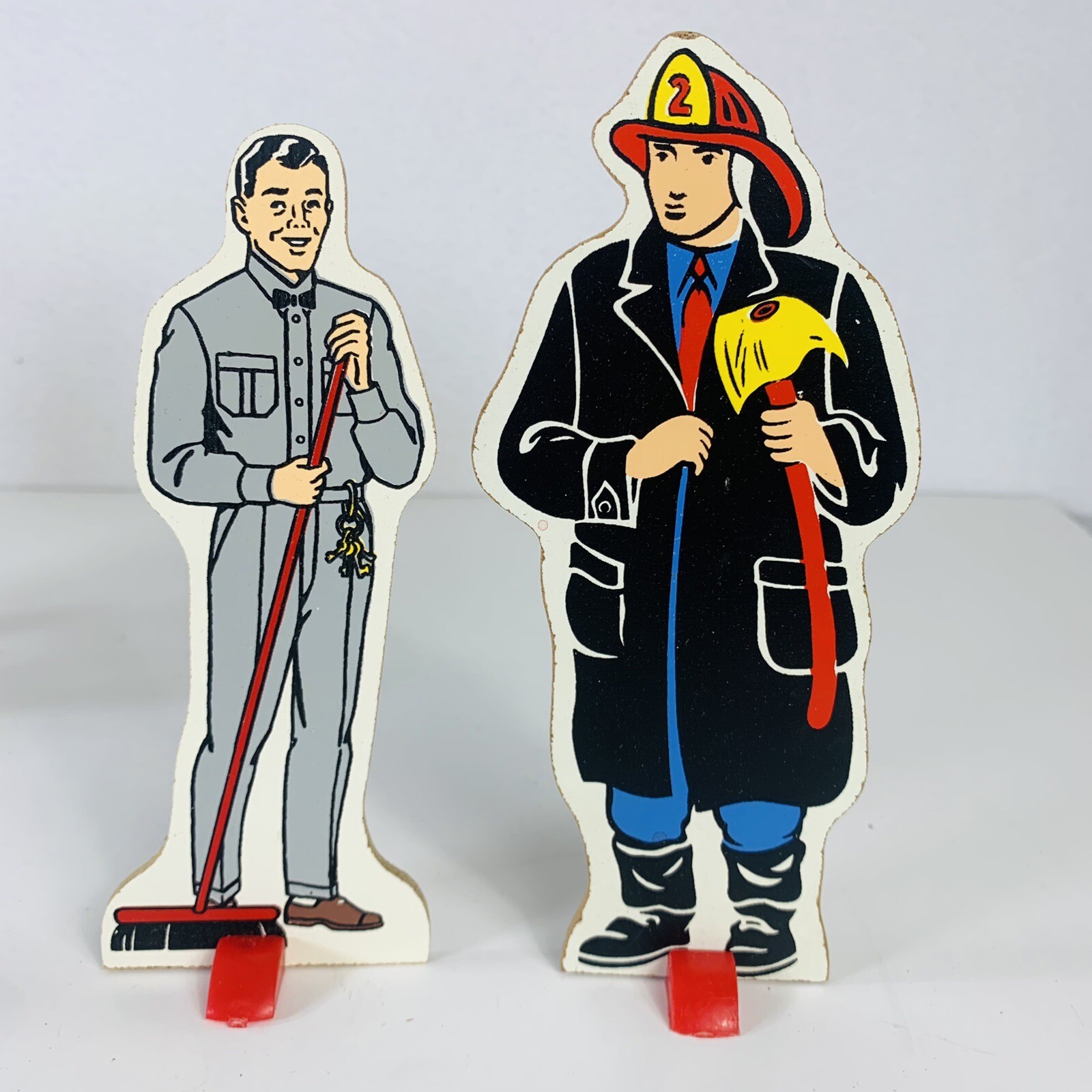 VTG Judy Story Set Of 10 Community Workers Stands Educational Collectibles 60s